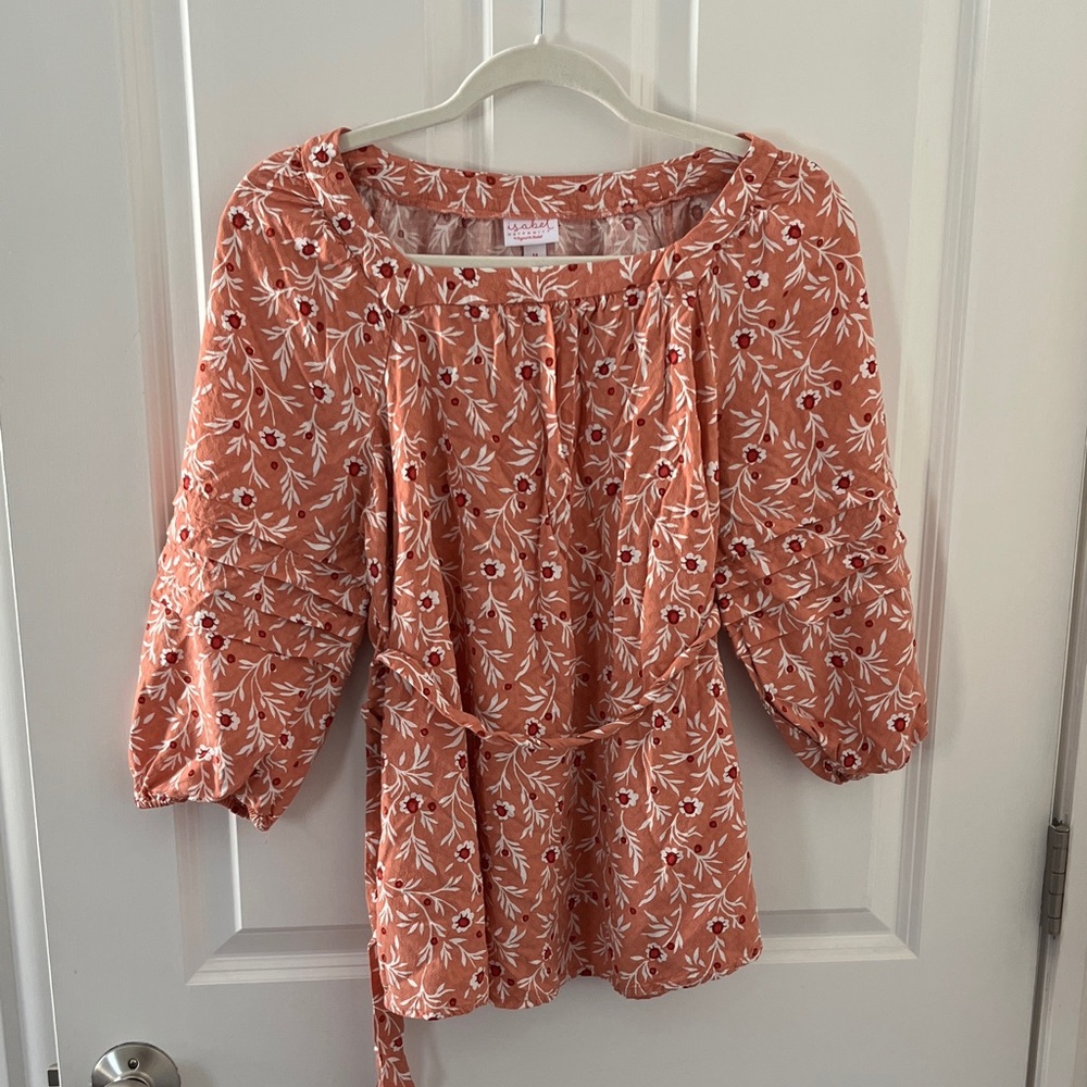 Isabel Maternity by Ingrid & Isabel Rust Floral Top
